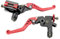 Mabutingti Upgrade 7/8 22mm Universale Pompa Cilindro Maestro Freno Leva frizione Sinistra Destra Set Compatibile con Polaris Yama-ha Suzuki Honda Kawa-saki Moto (Rosso)