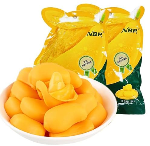 【Mango peel soft candy】Gummy candy,Fruit Soft Candy,Sweets,delicious snack gift,dessert,healthy nutrition food,Chinese candy,Wedding candies (100g,1pcs)