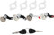 4 Serratura + 2 Cilindro Serrature a Cilindro Cilindri di chiusura delle porte dell'auto Compatibile con Renault Master 2 Mascotte Opel Movano 2 Nissan Interstar 1998-2009 7701470952 (4 pezzi)