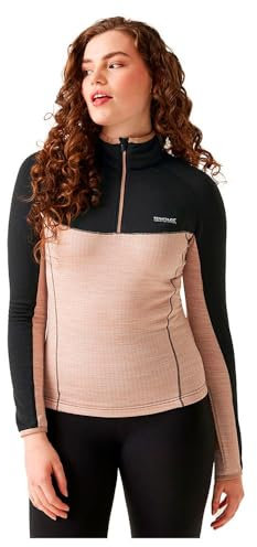 Regatta Hepley - Damen Midlayer | feuchtigkeitsabweisend - Schwarz-Beige - 36