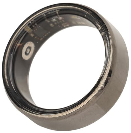 Smart Health Ring, Keramik-Edelstahl-Schlaf-Fitness-Ring für JYouPro App Schwarz Wiederaufladbar für und (9 Größe)