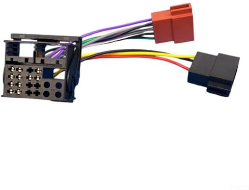 Car Radio ISO Female Adapter Cable, Car Radio Stereo ISO Wire Harness Adapter Fits for RCD200 RCD300 RCD310 RCD510 Radio Systems