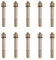 10 pernos de anclaje M8 x 100 mm, pernos de hormigón de acero al carbono duraderos, pernos de pared resistentes a la corrosión, pernos de expansión antioxidantes, pernos de anclaje de hormigón de alta
