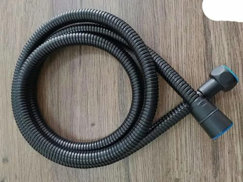 304 Edelstahl-Brauseschläuche 0,5 m/1 m/1,5 m Sanitärschläuche Chrom G1/2 Zoll Badezimmer-Duschkopfrohr Schwarz/Gold Bad-Hardware-Schwarz 50 cm