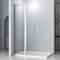 Duschabtrennung Walk in 120x185cm Duschabtrennung Walk-IN Duschwand Pendeltür Duschabtrennung mit Festteil 6mm NANO Sicherheitsglas Glas