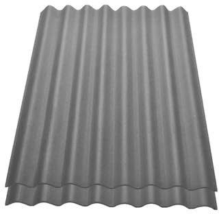 Onduline Easyline Dachplatte Wandplatte Bitumenwellplatten Wellplatte 2x0,76m² - grau