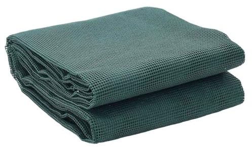 vidaXL Zeltteppich Grün 3,5 x 5 m | Robuste, Wasserabweisende Matte mit atmungsaktivem Outdoor-Bodenbelag. Ideal fürs Camping und Veranstaltungen, der tragbare Teppich Campingequipment.