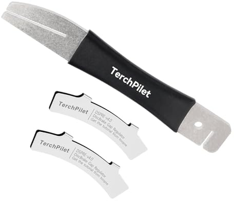 TerchPilet Bike Disc Rotor Truing Tool Kit – Heavy-Duty Stainless Steel Brake Rotor Adjustment Tool with Ergonomic Silicone Grip – Bicycle Disc Brake Alignment Tool for MTB, Road & E-Bikes