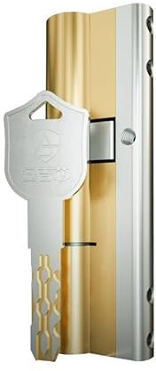 GPDNBIEU, Style avec 10 clés de serrure de qualité C, serrure à cylindre de porte d'entrée de remplacement(105mm)