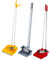 1x Long Handled Dustpan and Brush Set Upright Broom & Dustpan Combo for Indoor Outdoor Cleaning Assorted Colours Large Size Easy Sweeping for Home, Kitchen, Office, Lobby