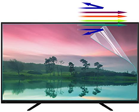 Protector de pantalla de TV, Película antideslumbrante for TV mate de 32 a 75 pulgadas, película esmerilada antiarañazos con luz azul, alivia la fatiga ocular de la computadora, for LCD, LED, HDTV 4k(