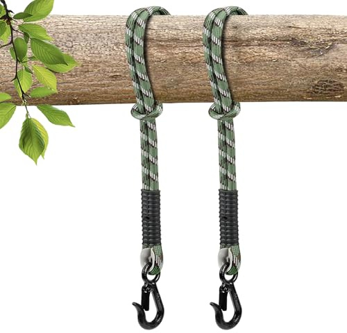 Yyiwhmy Schaukel, Schaukel Befestigung Seil Hängemattengurte Schaukel Befestigung Baumschaukel mit 2 Karabine, Polyester Befestigung für Schaukel, Hält bis zu 453kg (2 Stück, 125cm)