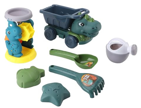 Fafeims Sandspielzeug, Beach Spielzeugset, Dinosaurierbauwagen mit Schaufel und Sandwerkzeugen Im Freien Im Freien Wasserspiel für Kleinkinder