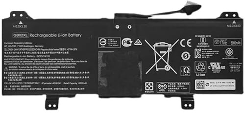 7.7V 6000mAh GB02XL Laptop Battery Compatible for HP Chromebook 14A G5 X360 11 G2 11A G6 EE Series