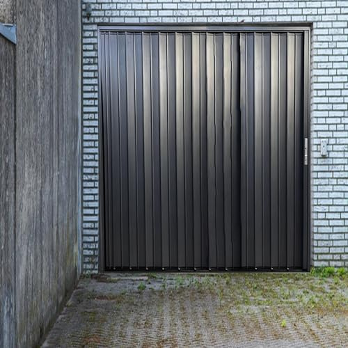 Concertina Door Outdoor Folding Sliding Door Aluminium with Lock and Track, Retractable Pleated Screen 72x80 76x80 80x80 82x80 84x80 86x80 in, Multifold Interior Doors(22x80in/56x203cm)