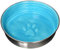 LOVING PETS Le Bol - Cuenco Interior esmaltado de Acero Inoxidable para Perro, Antideslizante, Apto para lavavajillas, Plato Duradero para Mascotas, Color Azul Sena, Grande (1,4 litros)