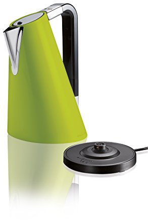 BUGATTI, Vera Easy Bollitore Elettrico con Filtro Calcareo Rimovibile, Capacità 1,75 L 2180 W Corpo in Acciaio Inox Verde