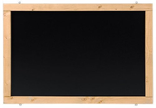 Rustikale Tafel Kreidetafel Wandtafel Küchentafel mit Holzrahmen zur Beschriftung mit Kreide im Landhausstil in verschiedenen Größen und Farben (Eiche, 150x60cm)