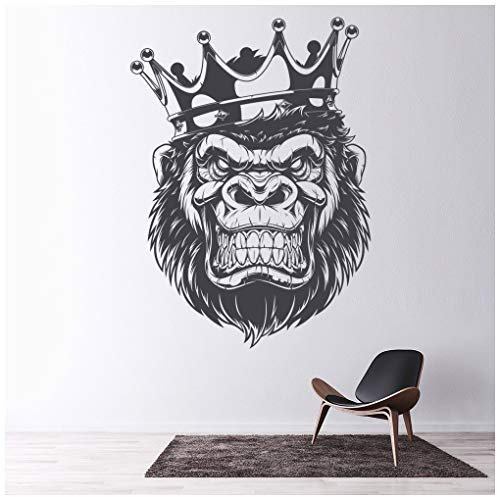 azutura King Gorilla Wall Sticker available in 5 Sizes and 25 Colours Royal Blue