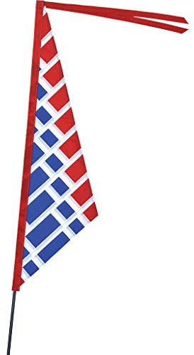 SoundWinds Fahrrad-Flagge, Segel, Rot und Blau