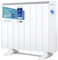 Orbegozo RRW 1500, Emisor térmico bajo consumo, 1500 W, 6 elementos reales, Aluminio, mando a distancia, WIFi, funcionamiento programable, control táctil, 3 modos control, color blanco