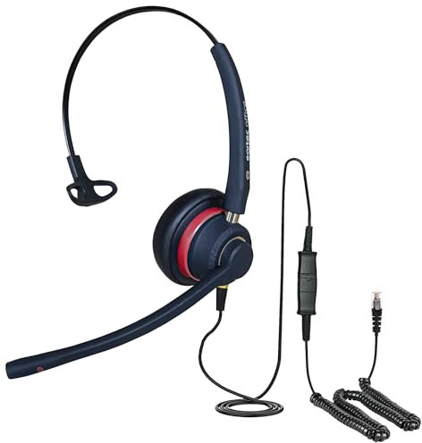 Headset für Mitel MiVoice 8528 8568 4220 4222 4223 4224 4223 4225 5380 Digital Telefon kostenloses Kabel QD002P EAR510