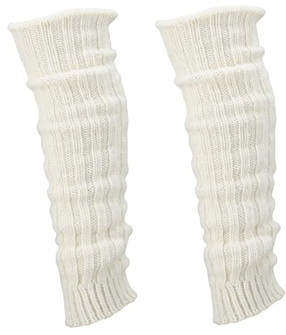 Beinwärmer aus natürlicher Alpakawolle, Mischung aus Lammwolle und Alpakawolle, Rippenbeinwärmer, Einheitsgröße, luxuriöse Winterschicht für Beine, Anthrazit, Dunkelgraubraun, Silber, weiß