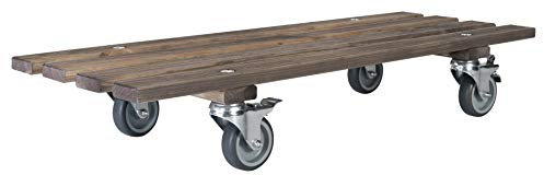 Werknorm Saar Pflanzroller Pflanzenroller Terrassenroller Outdoorroller Transportroller Balkonroller Blumenroller Kübelroller Holzroller Valenzia 80.1AT (Antik)