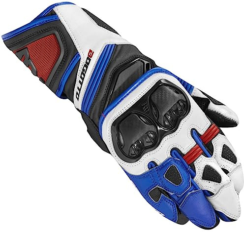 Bogotto Veloce Motorradhandschuhe, schwarz/blau/weiß, S