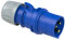 HW Electronics PCE 16 Amp 240v Site Trailing Plug & Socket 230v 16a 3 Pin PCE 240 Volt Blue Hook Up (Male)