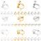SUNNYCLUE 1 Box 36 Stück 9 Stil Clip On Ohrringzubehör Anpassung Messingschraube Clip Ohrring Konverter Clip On Ohrringzubehör Komponenten Für Die DIY Ohrring Schmuckherstellung
