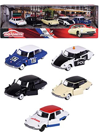 Majorette - Vintage Citroën DS Giftpack - Voitures Miniatures en Métal - Echelle 1/64ème - Coffret 5 Véhicules - 212052013SM1