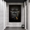 GEMMII Toile Murale XXL Singe Fumée Cigarette Drôle Affiche Animal Peinture Toile Art Imprimer Moderne Mur Photo Impressions Décor À La Maison 70x100cm Sans Cadre