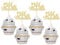 Gyufise 24 Stück Eid Mubarak Cupcake-Topper Gold Glitzer Mond Stern Ramadan Kareem Cupcake Picks Dekorationen für Eid islamische muslimische Themenparty Zubehör