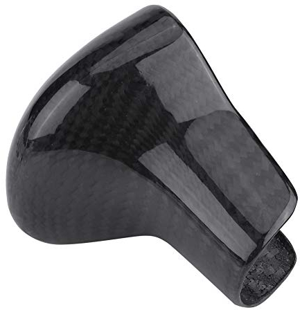 deaVeR Carbon Schaltknauf Abdeckung Verkleidung, Schaltknauf Abdeckung Aufkleber Kopfverkleidung für Audi A4 A5 A6 A7 Q5 Q7 S6 S7