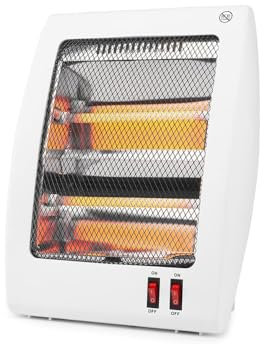 Chauffage blanc à 2 barres de quartz, anti-basculement, 400-800 W
