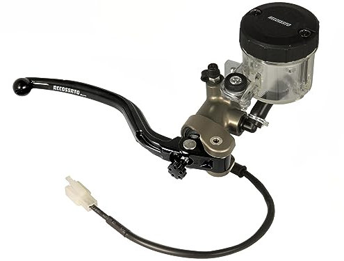 Pompa freno Accossato radiale anteriore 19X18 in alluminio anodizzata naturale per Yamaha YZF-R6 dal 2005 al 2020 (CC 600)