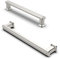 FURNIWARE 10 Pack Brushed Nickel Cabinet Handles, Drawer Pulls 128mm(5 Inch) Hole Center, Hardware Modern Kitchen Cabinet Door Handles, Nickel for Kitchen, Bathroom, Wardrobe Cabinets Cupboard