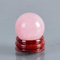 BABUUN Raumdekoration Gems Crafts Crystal Ball Undrill 30 mm Bead Natural Rose Quartz Sphere Reiki Stone Carving Craft Dekorative Kugel