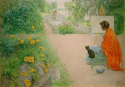 GerRit Carl Larsson Leinwand-Poster, ohne Rahmen, 58 x 90 cm, The Bridge