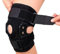 Cleminsta Rodillera para mujer y hombre, ajustable, con estabilizadores laterales y almohadillas de gel para rótula, vendaje ortopédico para menisco, artrosis para ACL, deportes, correr, 1 pieza