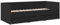 vidaXL Tagesbett, Gästebett mit 3 Schubladen mit Rollen, Schlafsofa für Schlafzimmer, Bettsofa Sofabett Daybed Bett, Schwarz 90x190cm Holzwerkstoff
