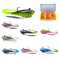 DAYUYUE 7g 6cm 8pcs T Schwanz Swimbaits Angelköder Weichköder Set Vormontierte Jigs Kopf Angellöffel Meeresangeln Köder Kunststoff Künstliche Schwimmköder Angelgerät für Salz- und Süßwasser