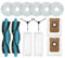 Zubehör für Cecotec Conga 11090 Spin Revolution Roboterstaubsauger,Ersatz-Seitenrollenbürste,HEPA-Filter,Wischtuch für Conga 11090 Enthalt 2 Hauptbürste,2 Filter,2 Seitenbürste,2 Staubbeutel,6 Mopp