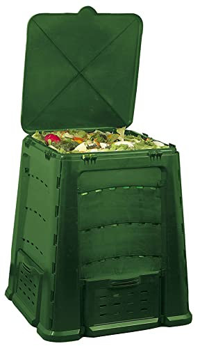 Bonussi Compostiera da Giardino 600L 84x84x105 cm in Plastica 4650W Agrati