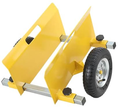 NICCOO Heavy Duty Panel Dolly Drywall Mover Door Dolly Adjustable Clamp Panel Cart 440 LBS Load Capacity with 8 inch Pneumatic Wheels