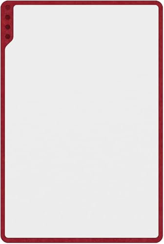 PLAYROOM Playboard Whiteboard - rot - 75 x 50 cm - rahmenlose, beschreibbare Magnetwand mit abgerundeten Ecken - leicht und mobil