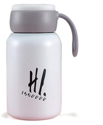 Vllcsla Borraccia Termica 350 ml Acciaio Inossidabile Bottiglia d'acqua, SUS 304 Bottiglia Leggera a Tenuta Stagna con Manico, Lavabile in Lavastoviglie