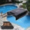 flatpincololee Robot Skimmer para Piscinas/Limpiador automático de Piscinas, batería y energía Solar, 5-10 m/Minuto, Capacidad de filtrado 860 SQ/FT (80 m2) Limpieza en Modo Dual