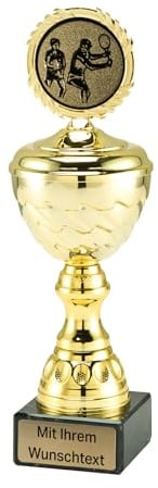 Deitert Pokale 6er Serie MT.138.01 Gold mit Deckel 22,5 cm